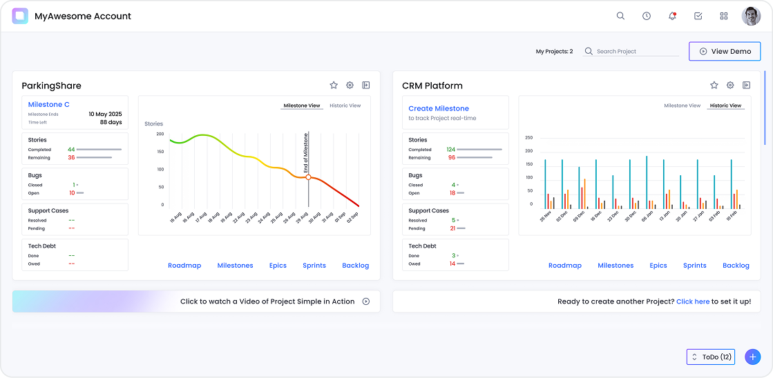 Project Dashboards